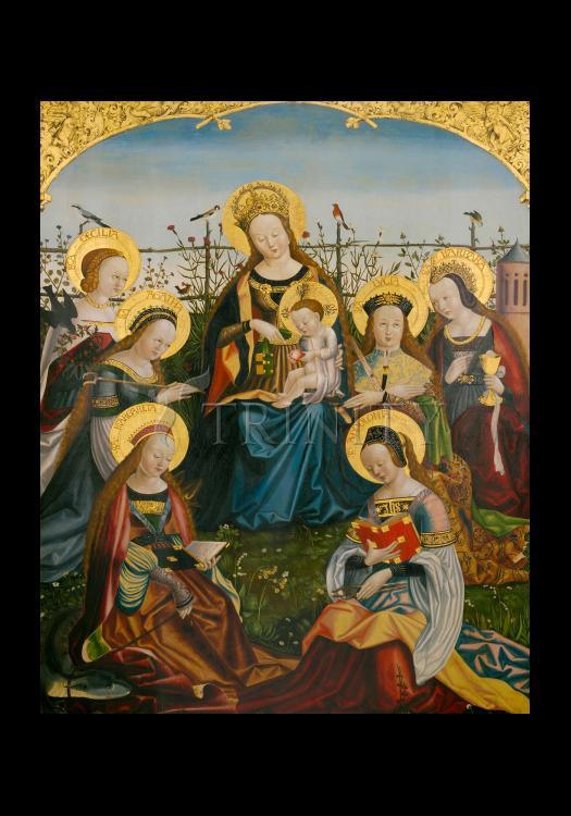 Mary and Child with Saints - Holy Card