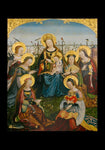 Holy Card - Mary and Child with Saints by Museum Art