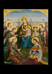 Holy Card - Mary and Child with Saints by Museum Art