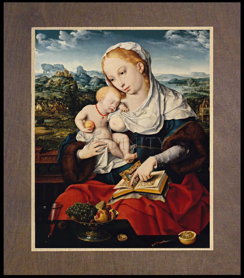 Mary and Child - Wood Plaque Premium
