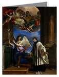 Custom Text Note Card - Vocation of St. Aloysius Gonzaga by Museum Art