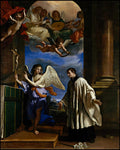 Wood Plaque - Vocation of St. Aloysius Gonzaga by Museum Art
