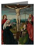 Custom Text Note Card - Crucifixion by Museum Art