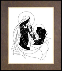 Wood Plaque Premium - Ann Adams' Madonna by D. Paulos