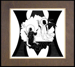 Wood Plaque Premium - Annunciation by D. Paulos