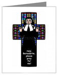 Note Card - Bernadette of Lourdes - Cross by D. Paulos