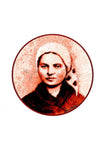 Holy Card - St. Bernadette of Lourdes - Circle by D. Paulos