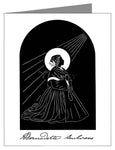 Note Card - St. Bernadette by D. Paulos