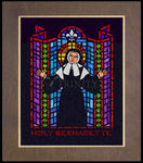 Wood Plaque Premium - St. Bernadette of Lourdes - Window by D. Paulos