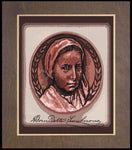 Wood Plaque Premium - St. Bernadette of Lourdes - Portrait with Signature by D. Paulos