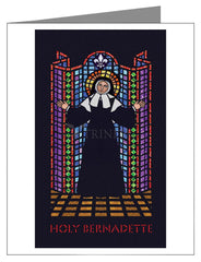 Note Card - St. Bernadette by D. Paulos