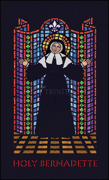 St. Bernadette - Wood Plaque