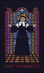 Wood Plaque - St. Bernadette by D. Paulos