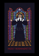 Holy Card - St. Bernadette by D. Paulos