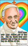 Wood Plaque - Pope Francis - God Loves Your Children by D. Paulos