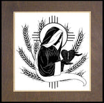 Wood Plaque Premium - Giver of the Wheat by D. Paulos