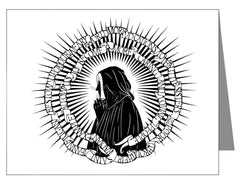 Custom Text Note Card - St. Jeanne Jugan by D. Paulos