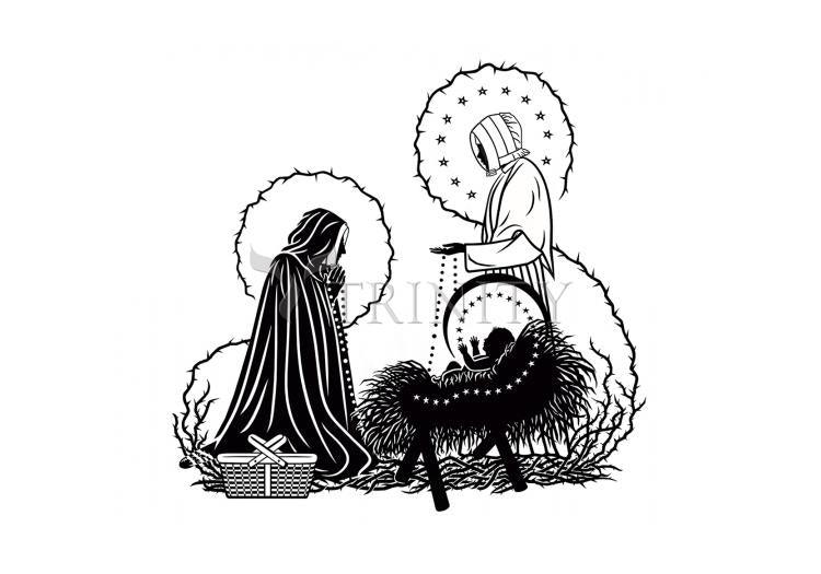 St. Jeanne Jugan and Infant Jesus - Holy Card