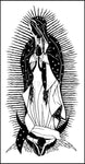 Wood Plaque - Our Lady of Guadalupe by D. Paulos