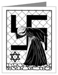 Custom Text Note Card - Our Lady of Auschwitz by D. Paulos