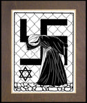Wood Plaque Premium - Our Lady of Auschwitz by D. Paulos