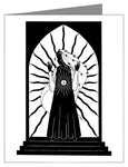 Custom Text Note Card - Our Lady of the Blessed Sacrament by D. Paulos