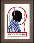 Wood Plaque Premium - Martyr Józef Kowalski of Auschwitz by D. Paulos