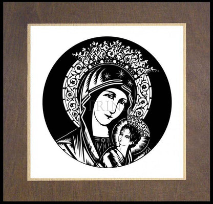 Our Lady of Perpetual Help - Detail - Wood Plaque Premium