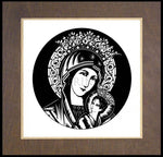 Wood Plaque Premium - Our Lady of Perpetual Help - Detail by D. Paulos