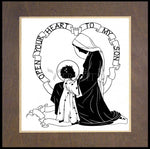 Wood Plaque Premium - Open Your Heart To My Son - ver.1 by D. Paulos
