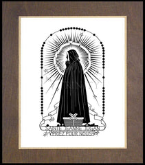 Wood Plaque Premium - St. Jeanne Jugan by D. Paulos