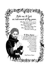 Holy Card - Prayer of St. Francis by D. Paulos