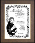 Wood Plaque Premium - Prayer of St. Francis by D. Paulos