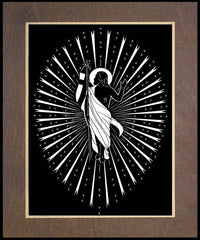 Wood Plaque Premium - Resurrection by D. Paulos