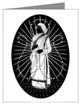Custom Text Note Card - St. Teresa of Calcutta - Love to Pray by D. Paulos