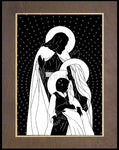 Wood Plaque Premium - Holy Family by D. Paulos