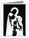 Custom Text Note Card - Holy Family by D. Paulos