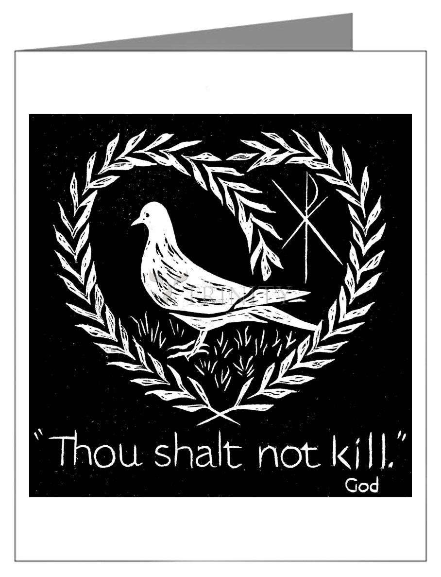 Thou Shalt Not Kill - Note Card Custom Text