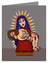 Custom Text Note Card - Pieta by D. Paulos