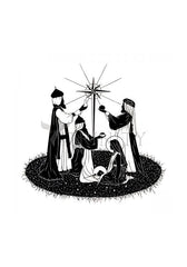 Holy Card - We Three Kings by D. Paulos