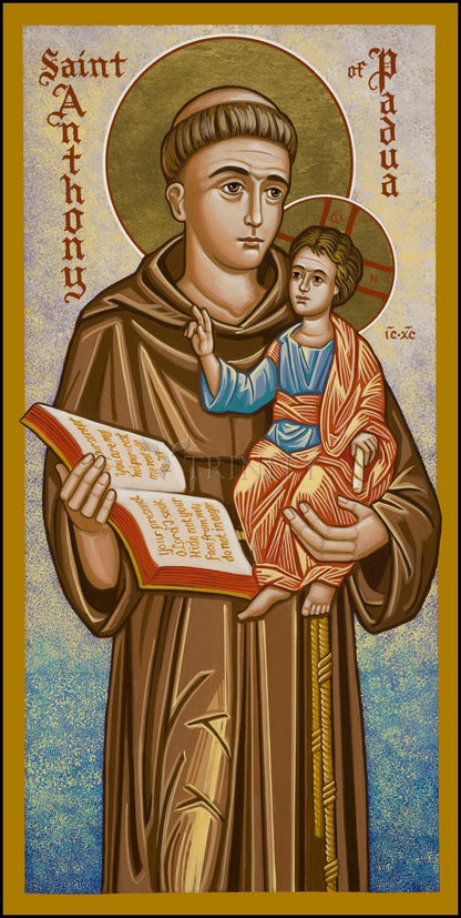 St. Anthony of Padua - Wood Plaque by Julie Lonneman - Trinity Stores