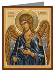 Custom Text Note Card - St. Gabriel Archangel by J. Cole
