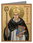 Custom Text Note Card - St. Albert the Great by J. Cole
