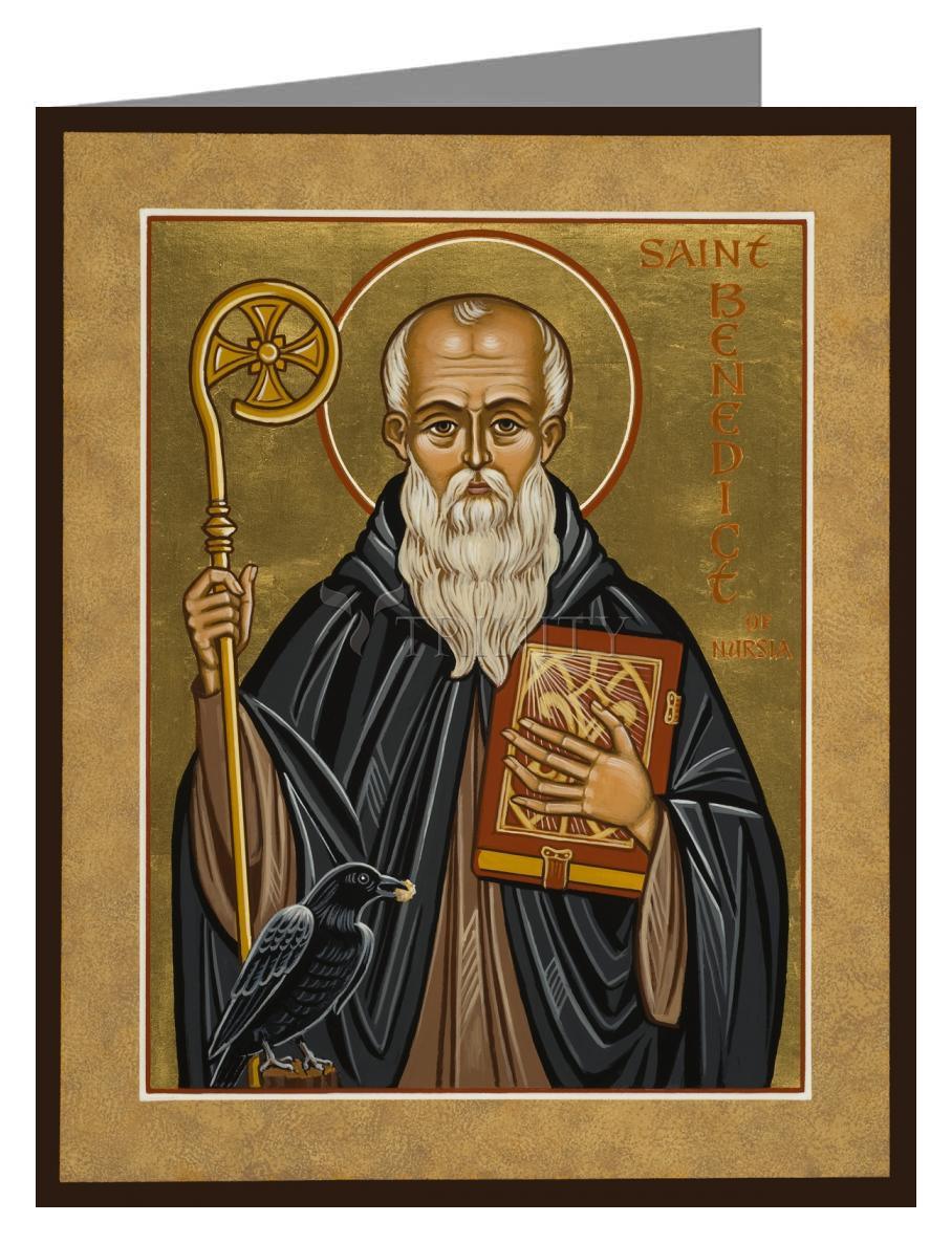 St. Benedict of Nursia - Note Card Custom Text
