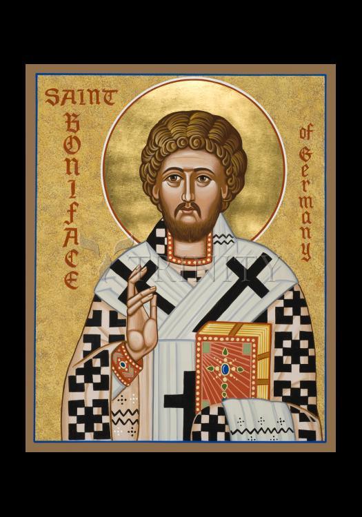 St. Boniface of Germany - Holy Card