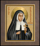 Wood Plaque Premium - St. Bernadette of Lourdes by J. Cole