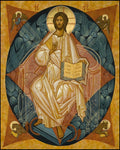 Wood Plaque - Christ Enthroned by J. Cole