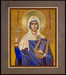 Wood Plaque Premium - St. Cecilia by J. Cole