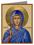 Custom Text Note Card - St. Claudia by J. Cole