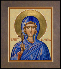 Wood Plaque Premium - St. Claudia by J. Cole